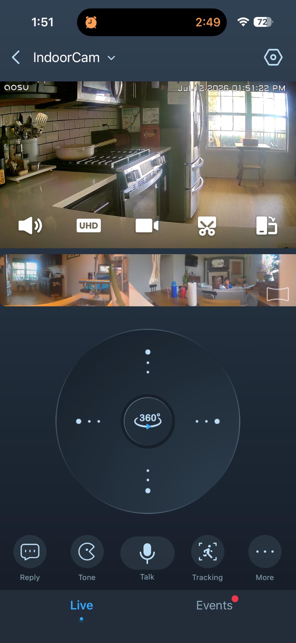 aosu 2K Indoor Camera,Baby Monitor for Home Security with 2.4GHz WiFi only customer photo 2