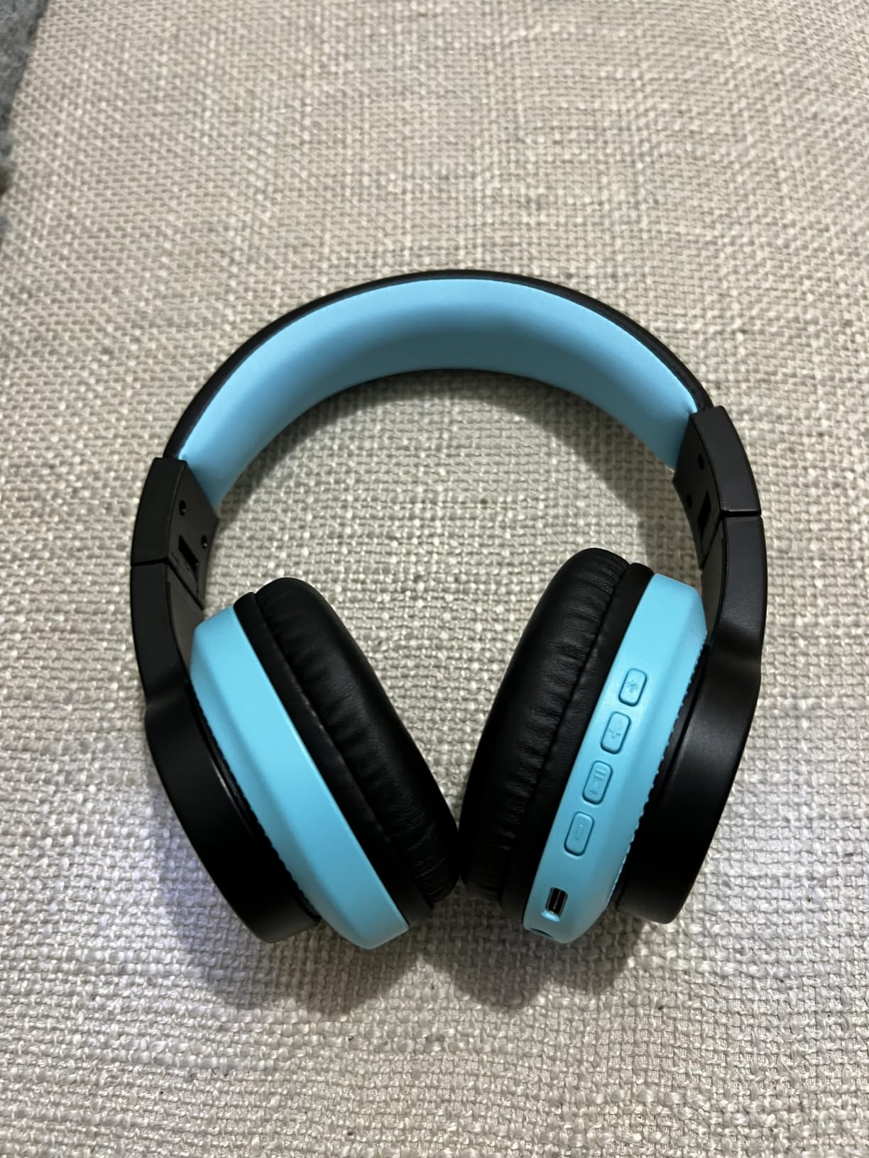 seenda JCH-01 Kids Bluetooth Headphones, 85/94dB, 3 Light Modes,Black&Blue customer photo 1