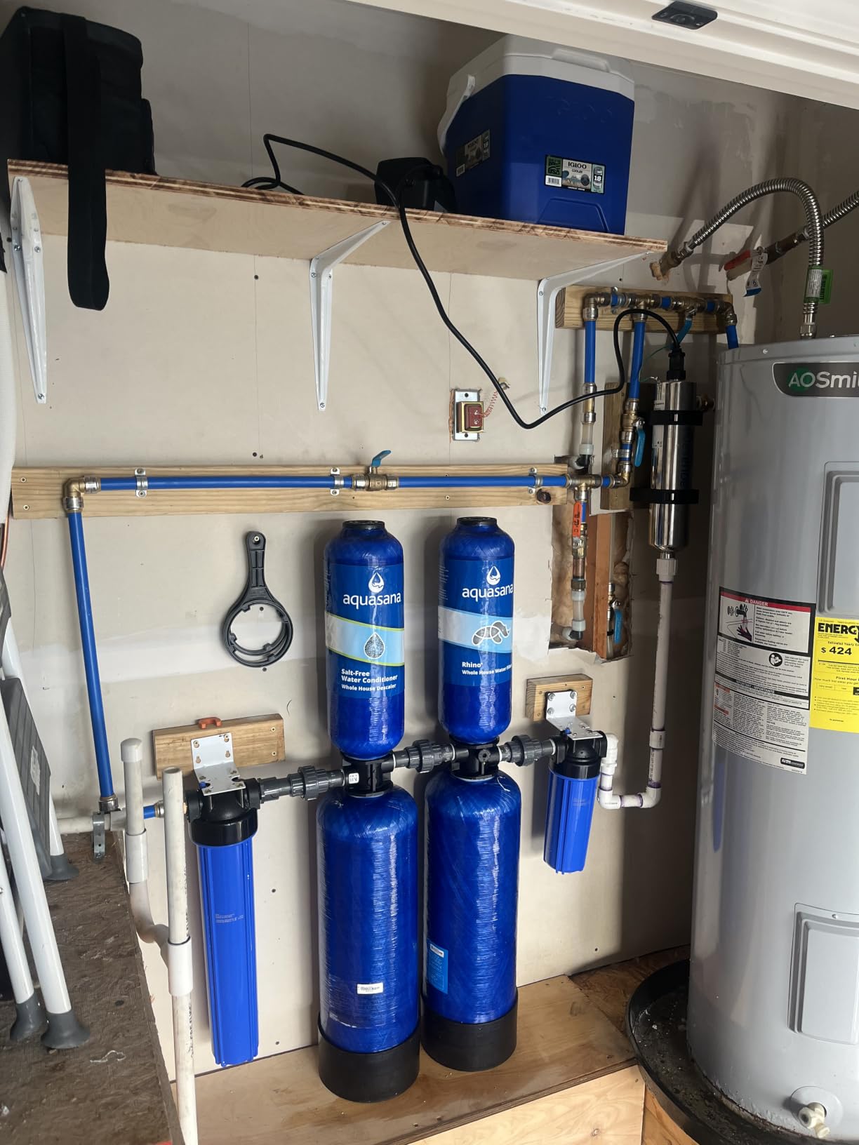 Aquasana Whole House Water Filter System | 1M Gal | Carbon & KDF | WH-1000 customer photo 2