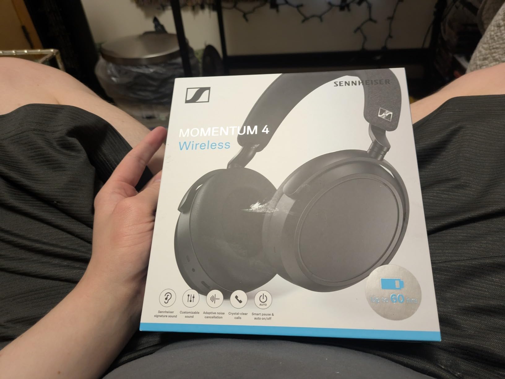 Sennheiser Momentum 4 Wireless Headphones, ANC, 60 Hr Battery, Black/Copper customer photo 2