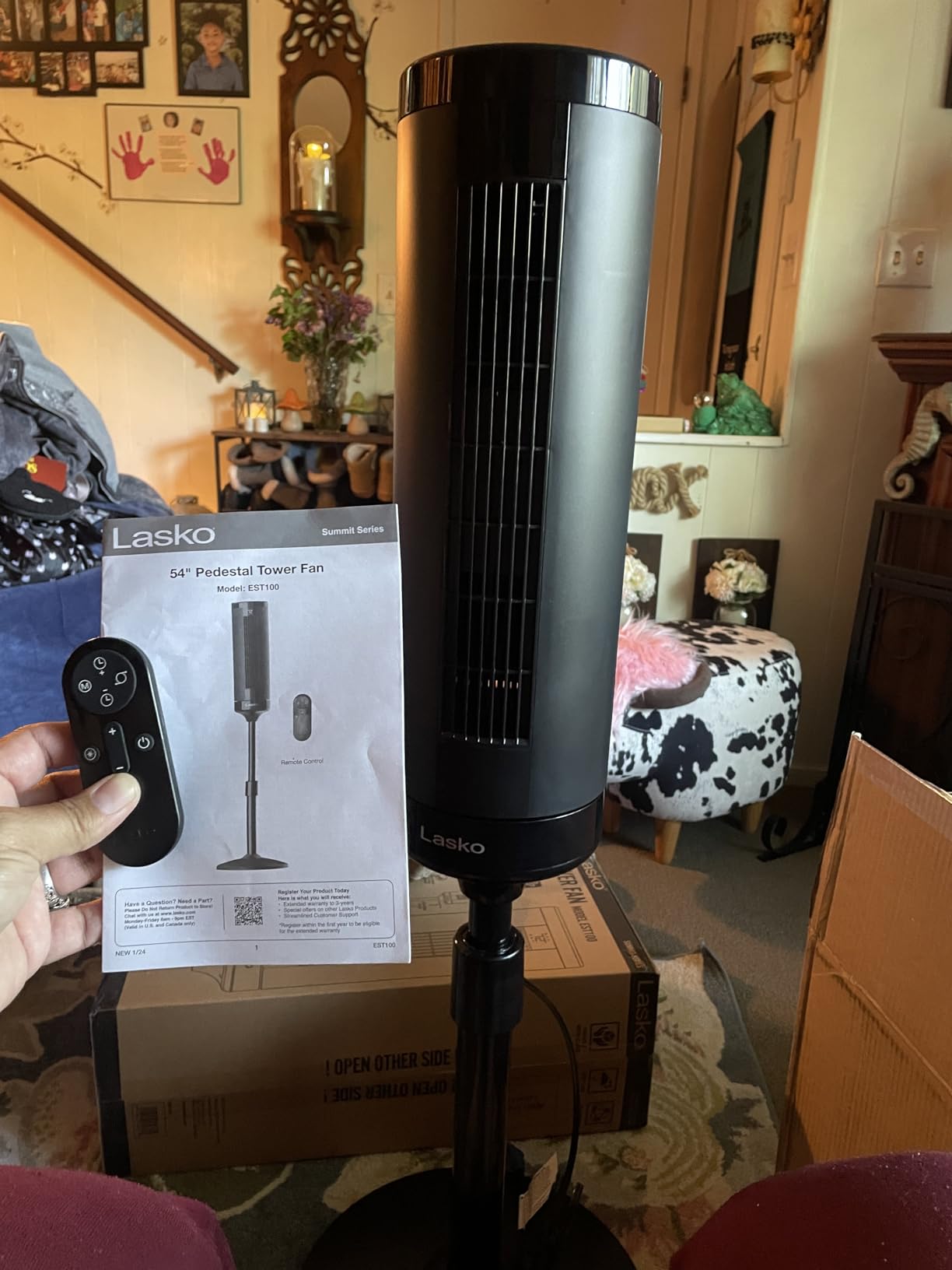 Lasko Elevation DC Tower Fan with Remote - 42