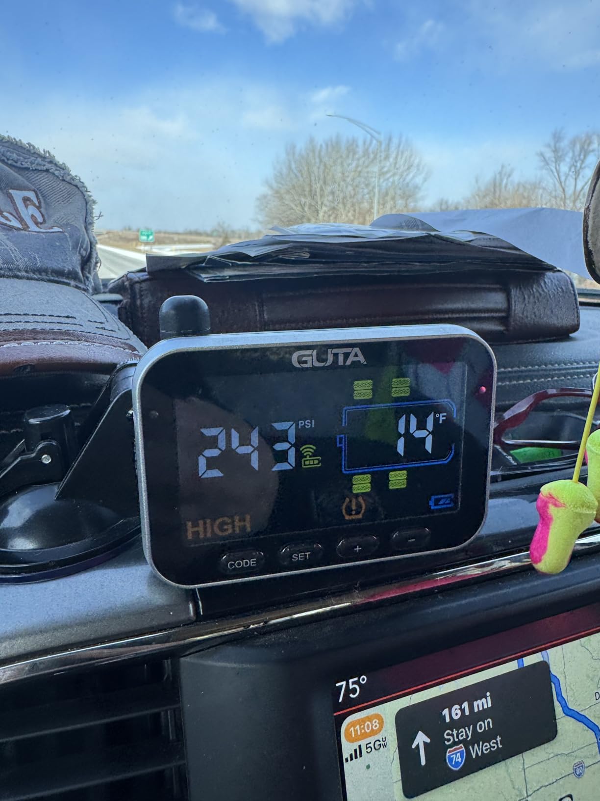 GUTA GT20 Trailer Tire Pressure Monitoring System, TPMS with 4 Sensors customer photo 2