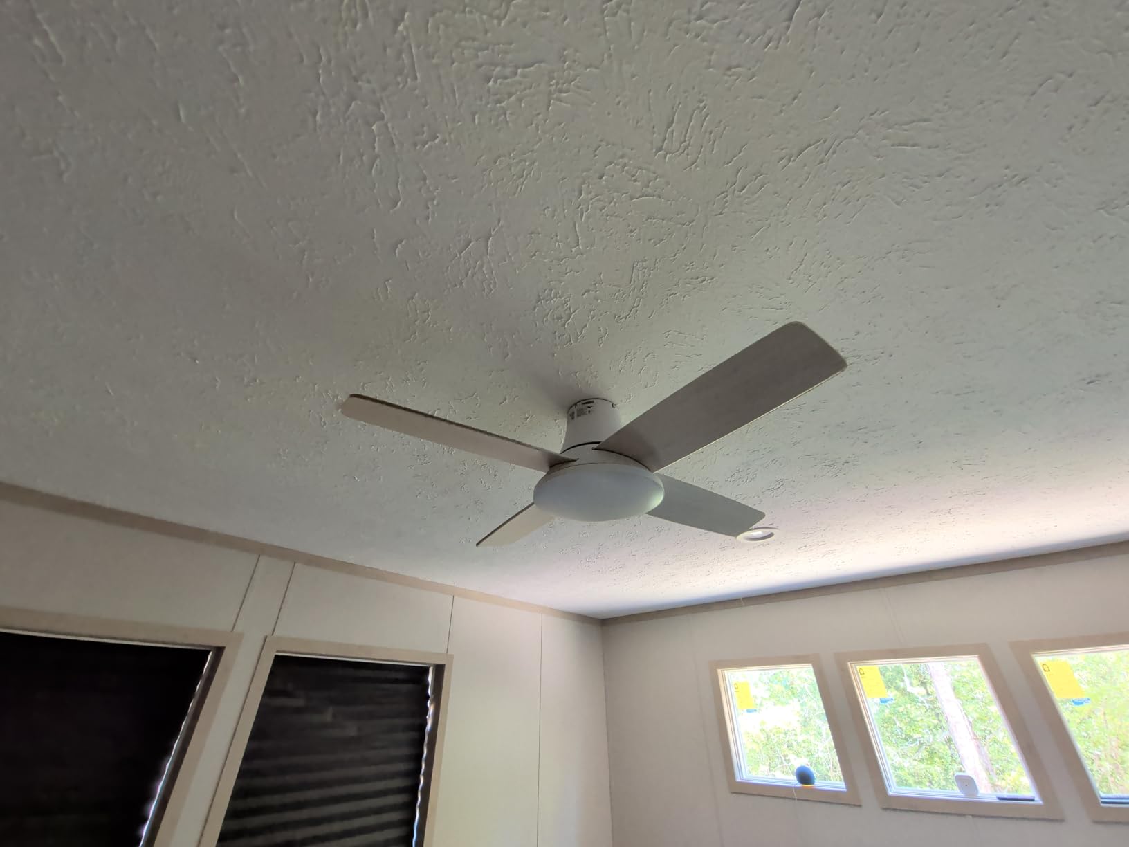 DREO Ceiling Fans with Lights, 44'', RGBIC Flush Mount Smart Ceiling Fan customer photo 1