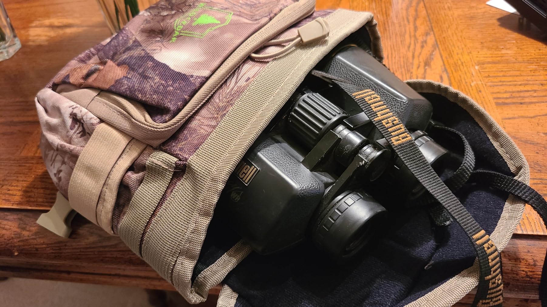 Binocular Harness Chest Pack with Rangefinder Pouch, Bino Harness with Rain Cover for Hunting customer photo 1