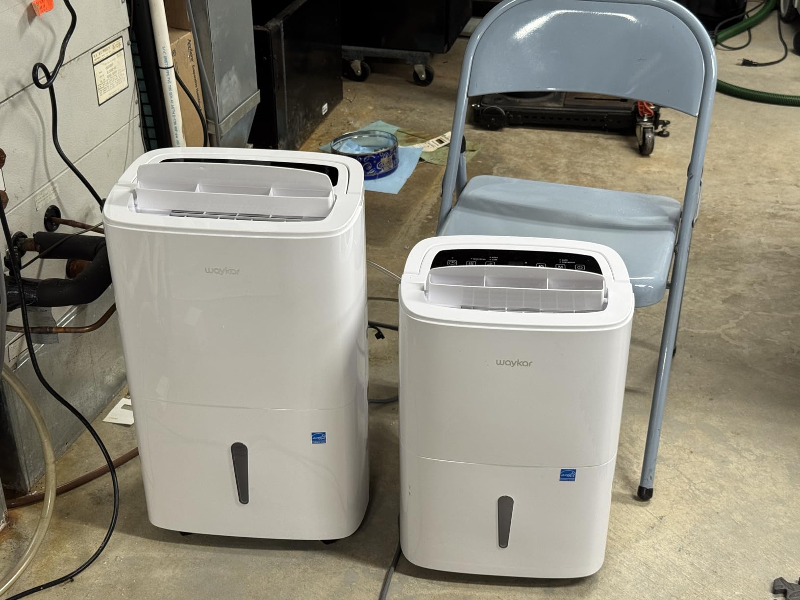 Waykar 150 Pint Commercial Dehumidifier with Pump & Drain Hose for Basement customer photo 2