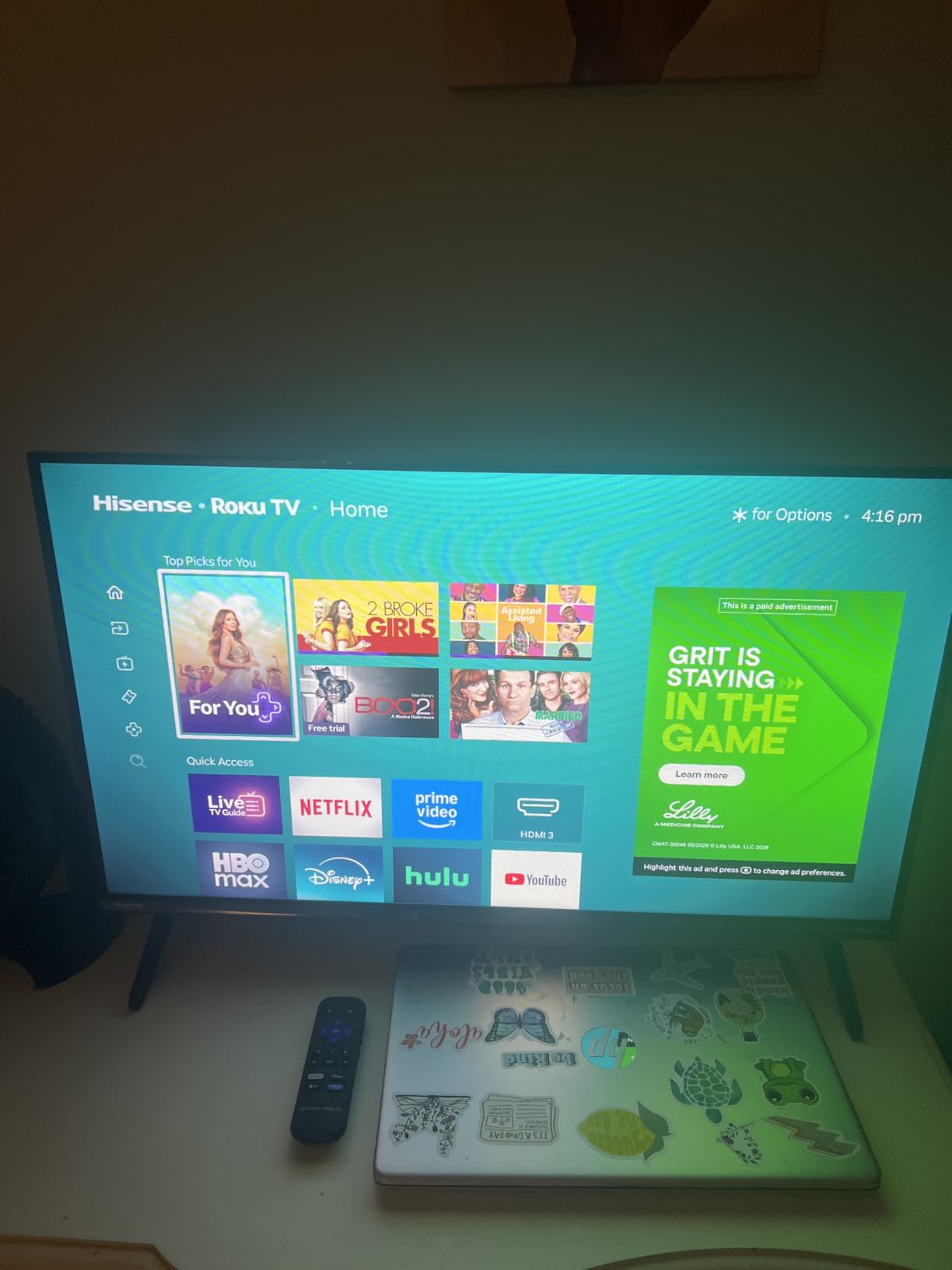 Hisense 43-Inch Class A4 Series FHD 1080p Smart Roku TV with Alexa Compatibility (43A4NR) - Dolby Audio, Slim Bezel Design, Google Assistant customer photo 1