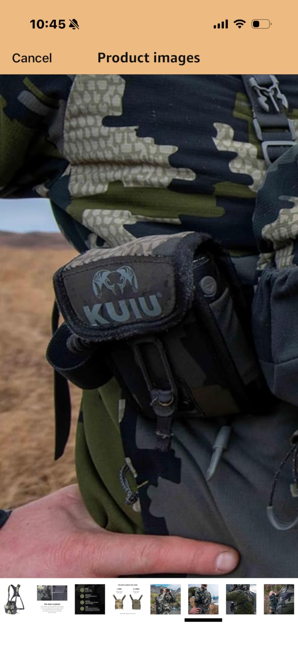 KUIU PRO Bino Harness, Waterproof, Adjustable, One-Hand Lid, Foam Shims customer photo 2