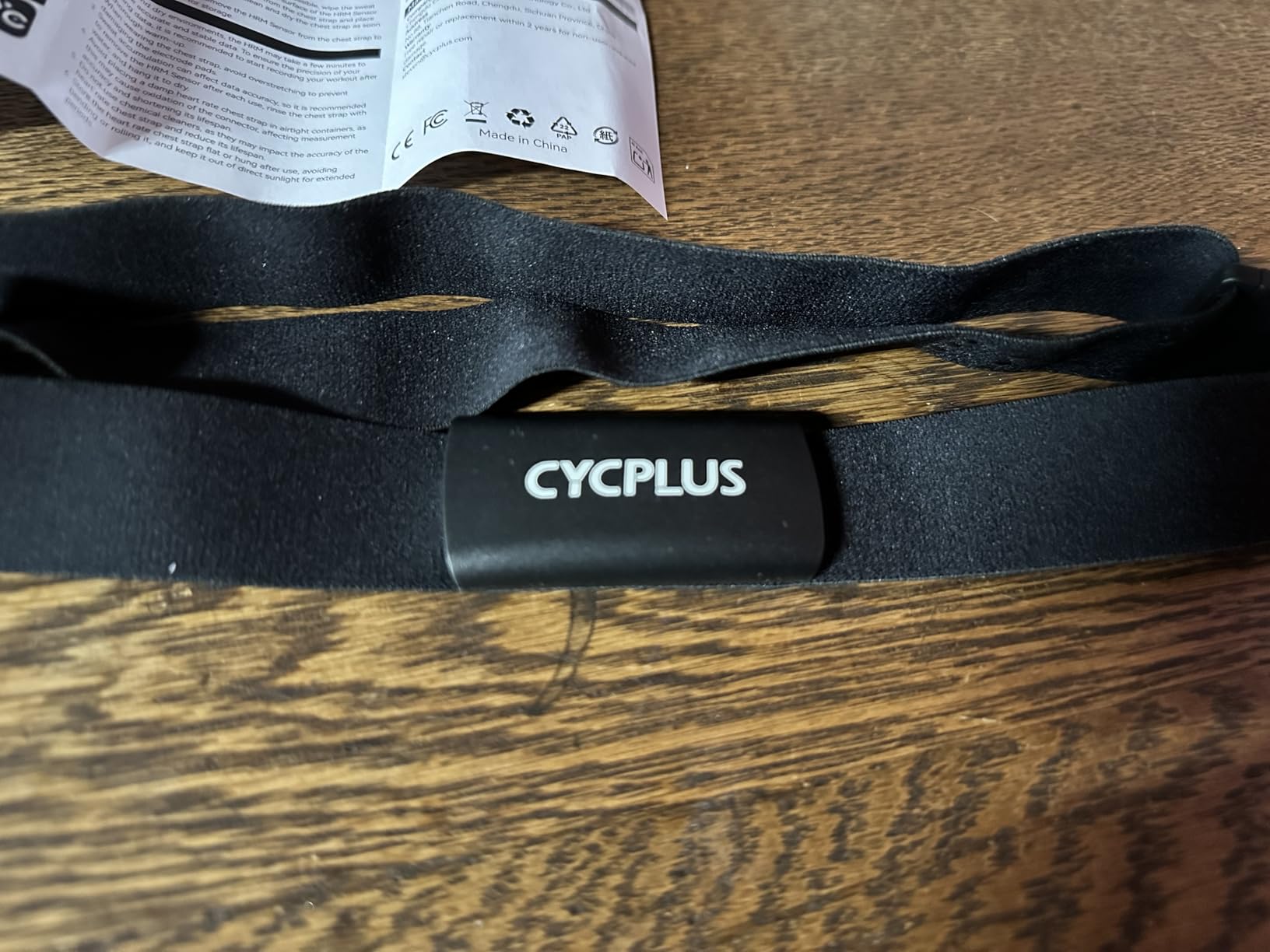 CYCPLUS Heart Rate Monitor Chest Strap H2Pro, Bluetooth ANT+ 500h Battery customer photo 1