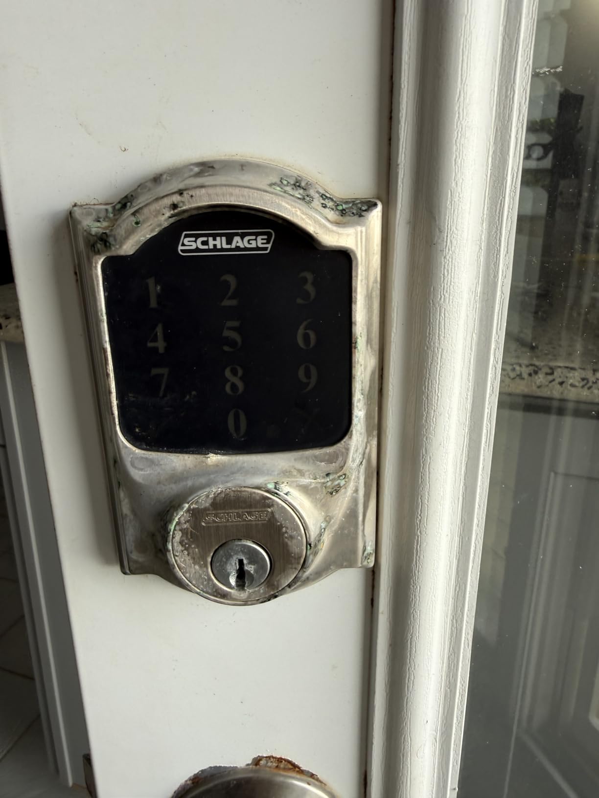 Schlage Arrive Smart WiFi Deadbolt Lock with Camelot Trim, Satin Nickel customer photo 2