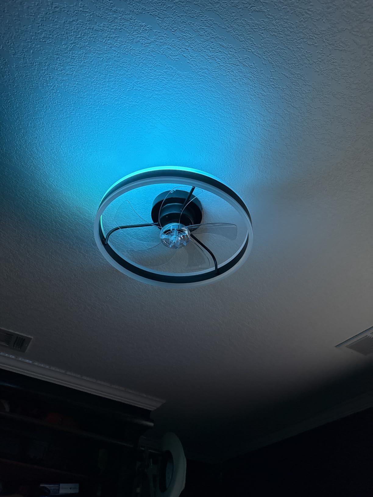 Lumary Smart WiFi Ceiling Fans with Lights, Low Profile Flush Mount White customer photo 1