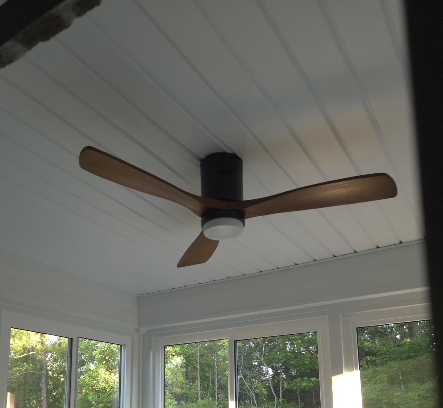 Sofucor 52 Inch Smart Ceiling Fans with Lights, Low Profile Flush Mount customer photo 2