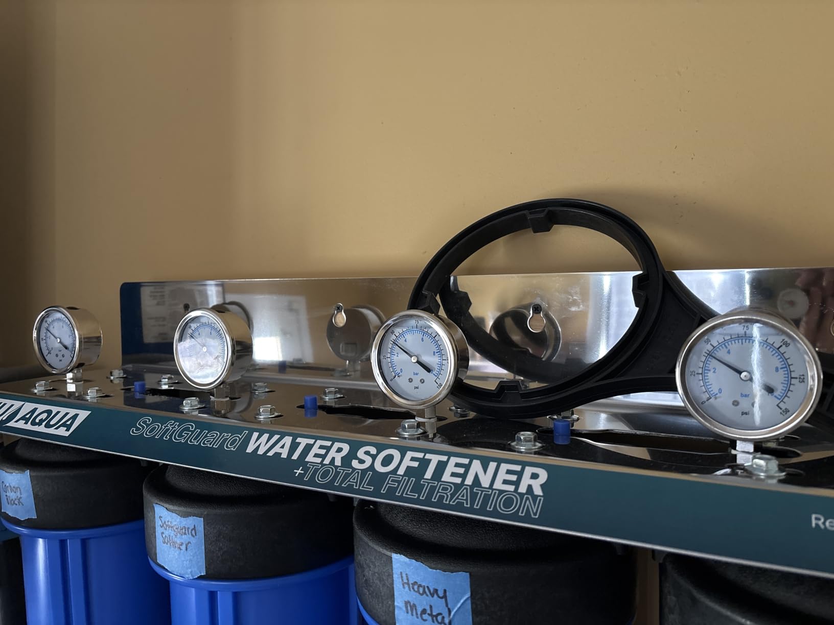 NU Aqua 4-Stage Salt Free Water Softener Whole House Water Filter System customer photo 1