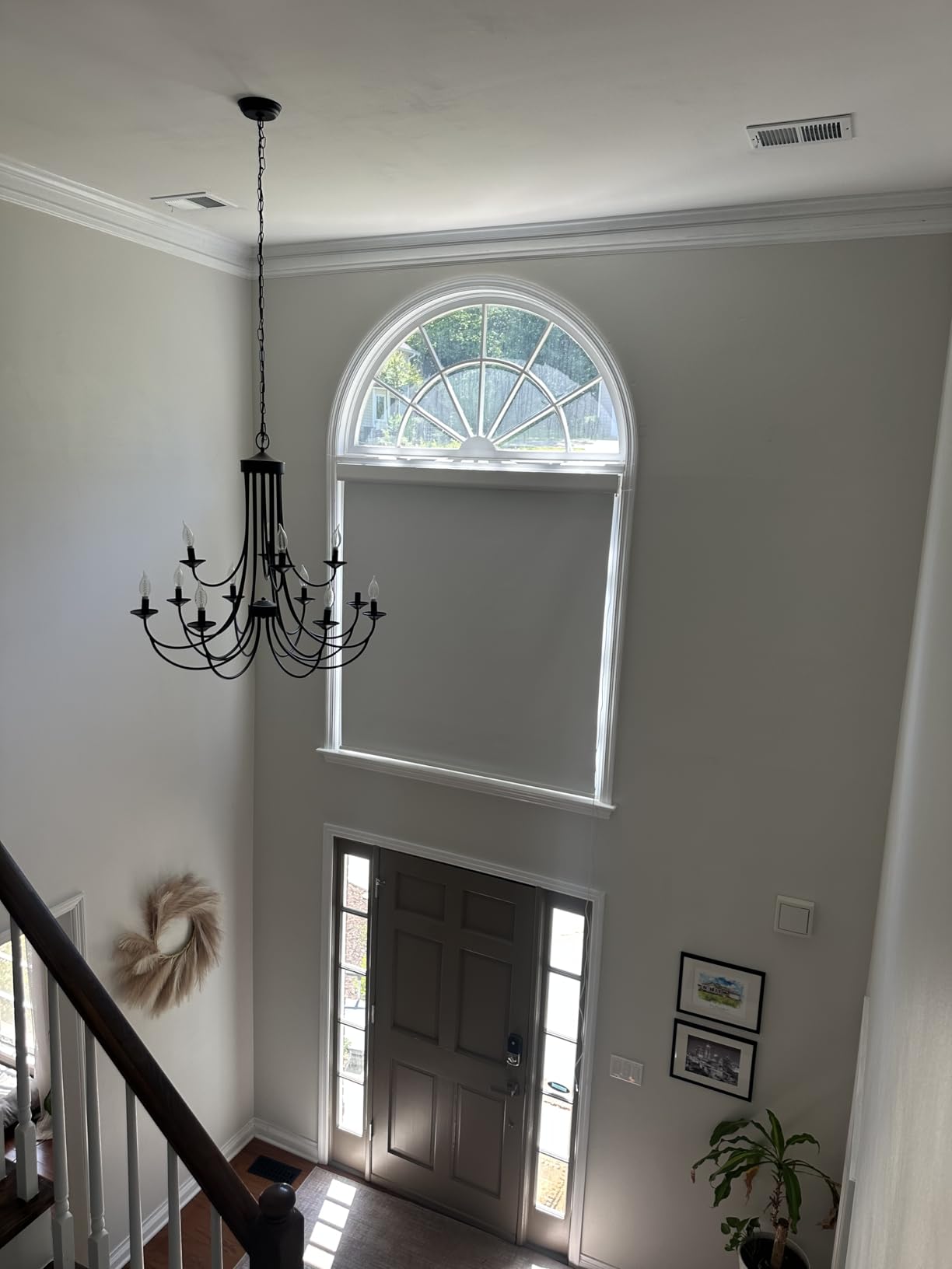 Grandekor No-Drill No Tools Motorized Blinds with Remote | 70Wx72H White customer photo 2