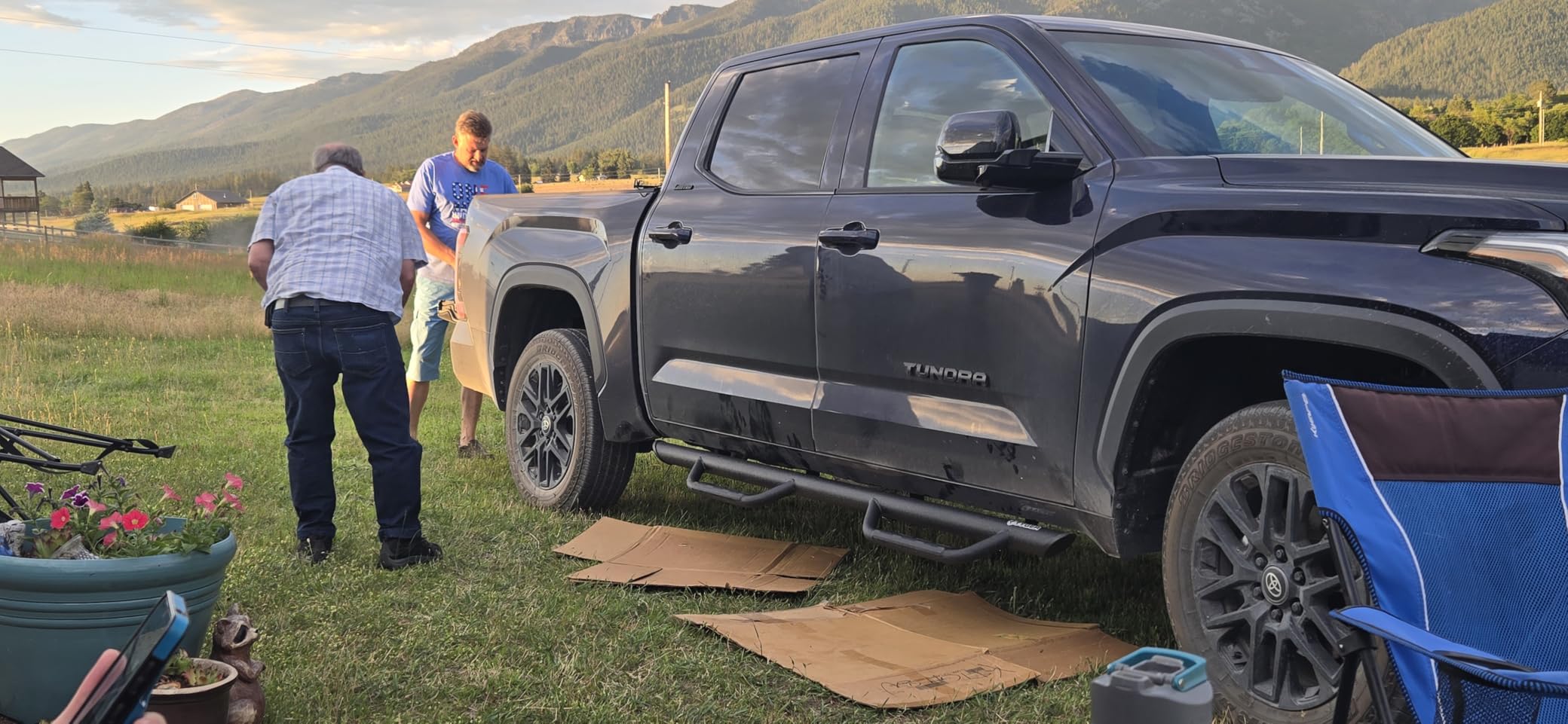 Tyger Auto Tyger Access Running Boards Compatible with 2007-2021 Toyota Tundra | CrewMax | TG-AS2T24033 | Textured Black Drop Step Rail customer photo 2