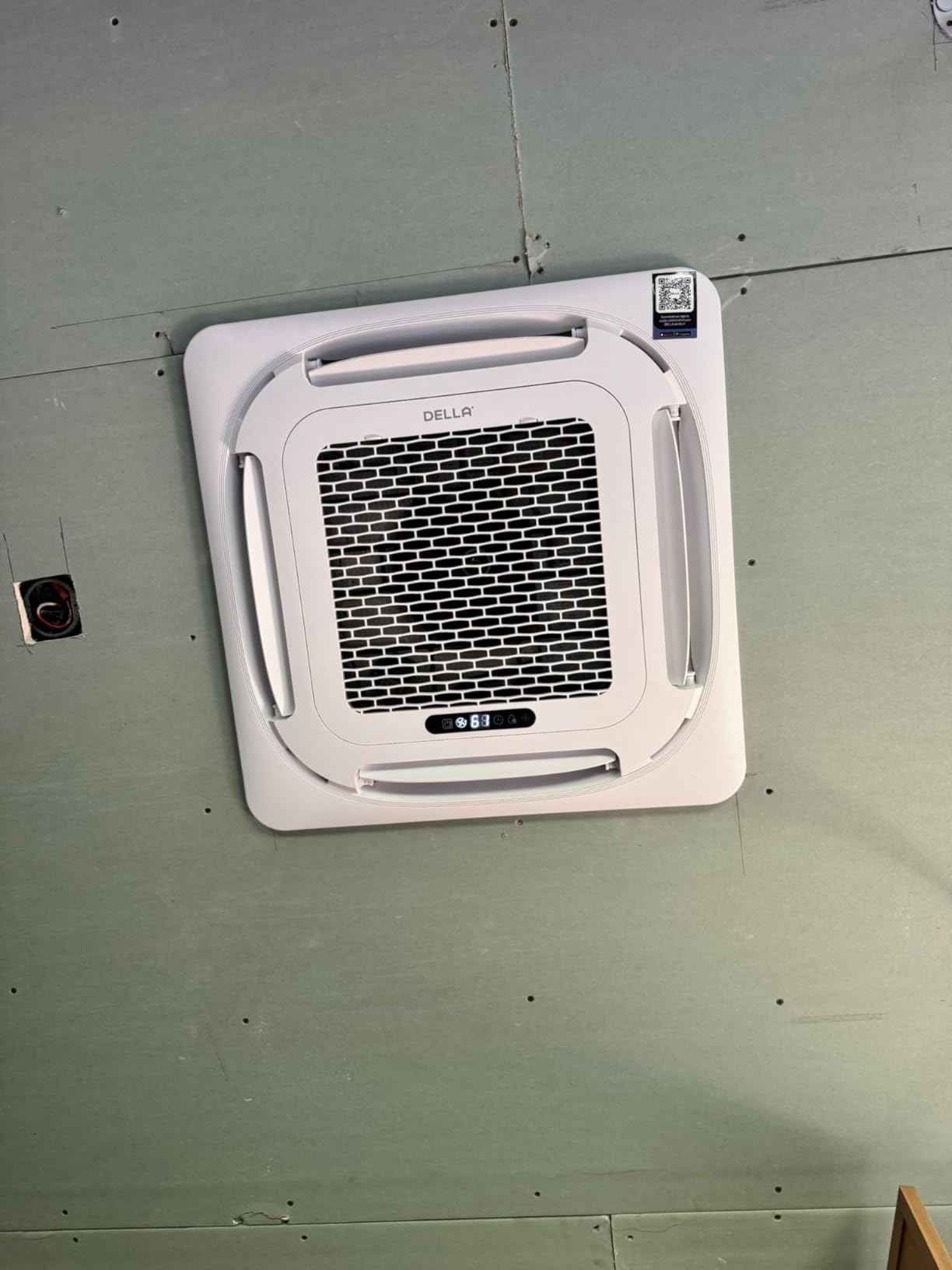 DELLA 12,000 BTU Ceiling Cassette Mini Split AC,230V, 22 SEER2,Ultra Heat -13℉,Energy Star,8-way 360° Airflow,Pre-Charged,Work with Alexa,Ductless Inverter System Heat Pump,Covers 550 Sq. Ft,16ft Kit customer photo 2