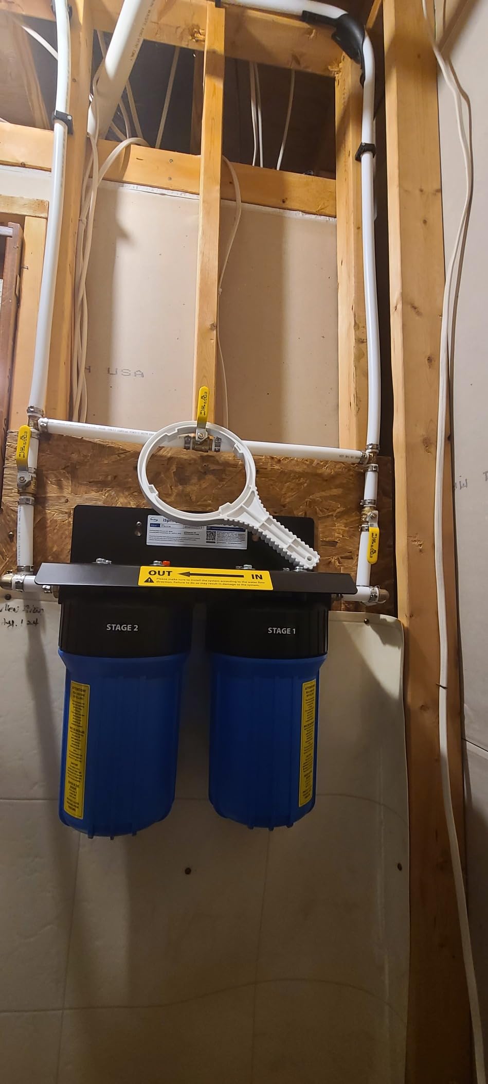 iSpring WGB21B-KSNC Whole House Water Filter System, SGS-Tested to Remove up to 94.4% of Chloramine, 5-Layer Filtration Reduces Heavy Metals, Lead, Chlorine, Sediment, VOC, 10” x 4.5” Filters customer photo 2