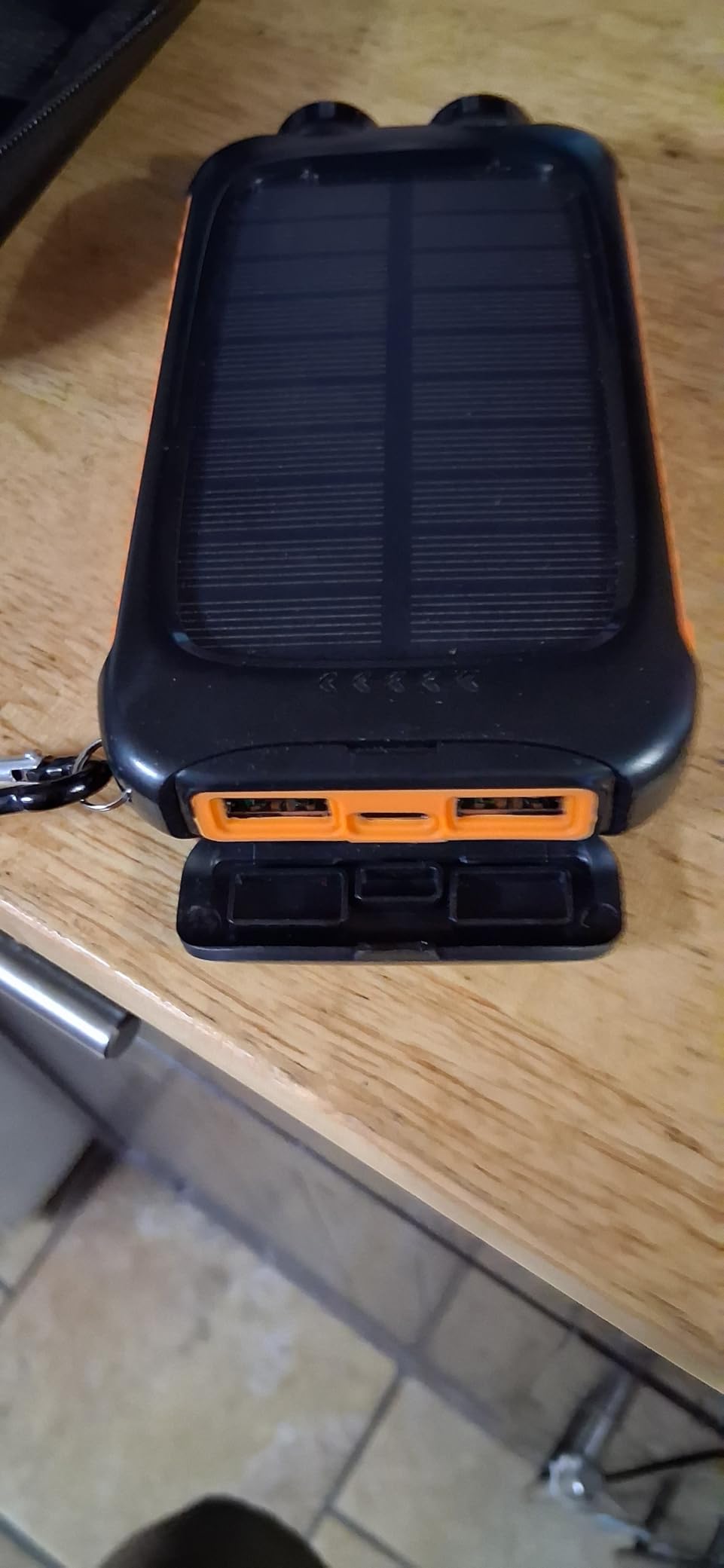 Solar Power Bank 20000mAh with USB-C, Portable Charger for Travel Camping customer photo 2