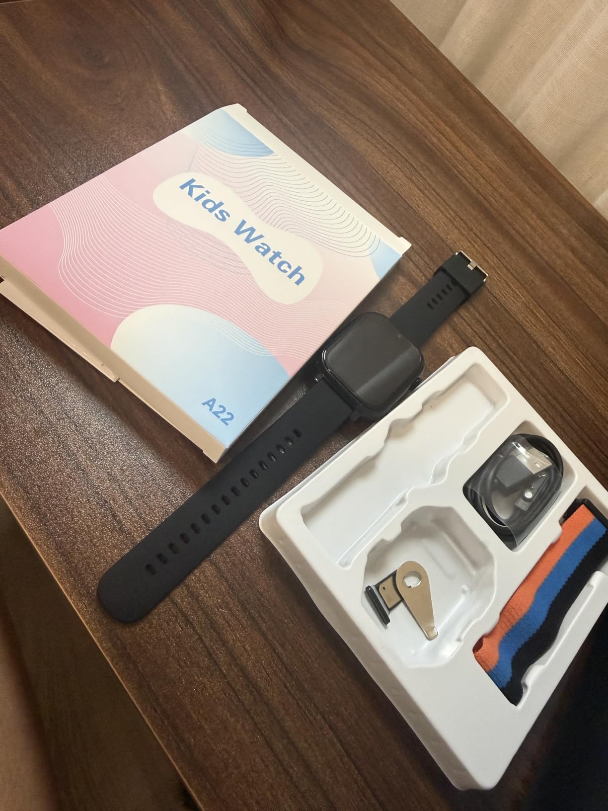 4G Kids Smart Watch for Boys Girls with GPS Tracker, SOS, Two Way Call Video Calling Voice Chat,School Mode, Alarm Clock,Safe Zones,Pedometer,Stopwatch,Games Children Smartwatch for 4-12 (4G Blue) customer photo 2