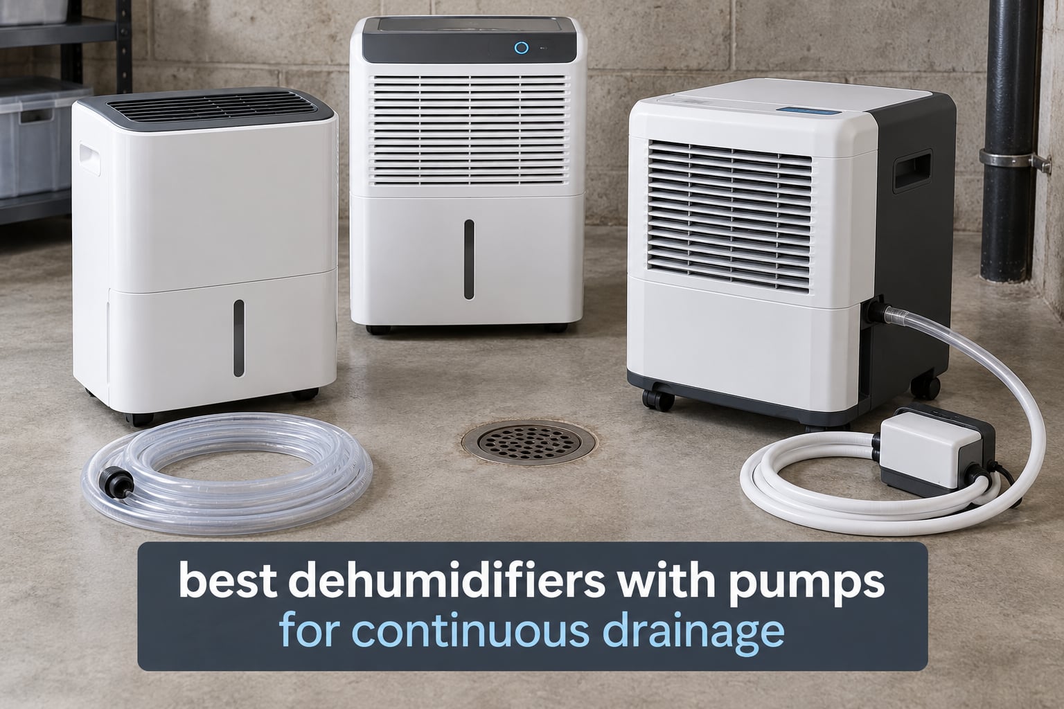 best dehumidifiers with pumps for continuous drainage