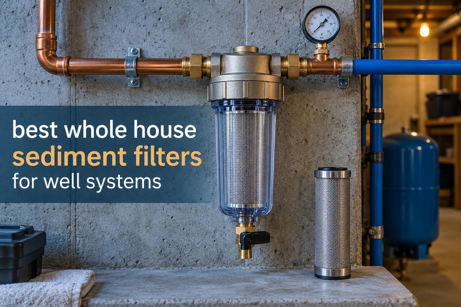 best whole house sediment filters for well systems