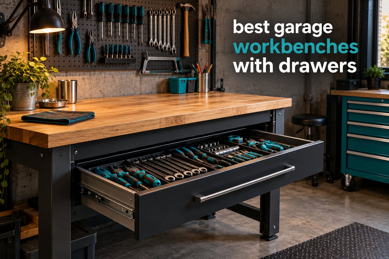 best garage workbenches with drawers