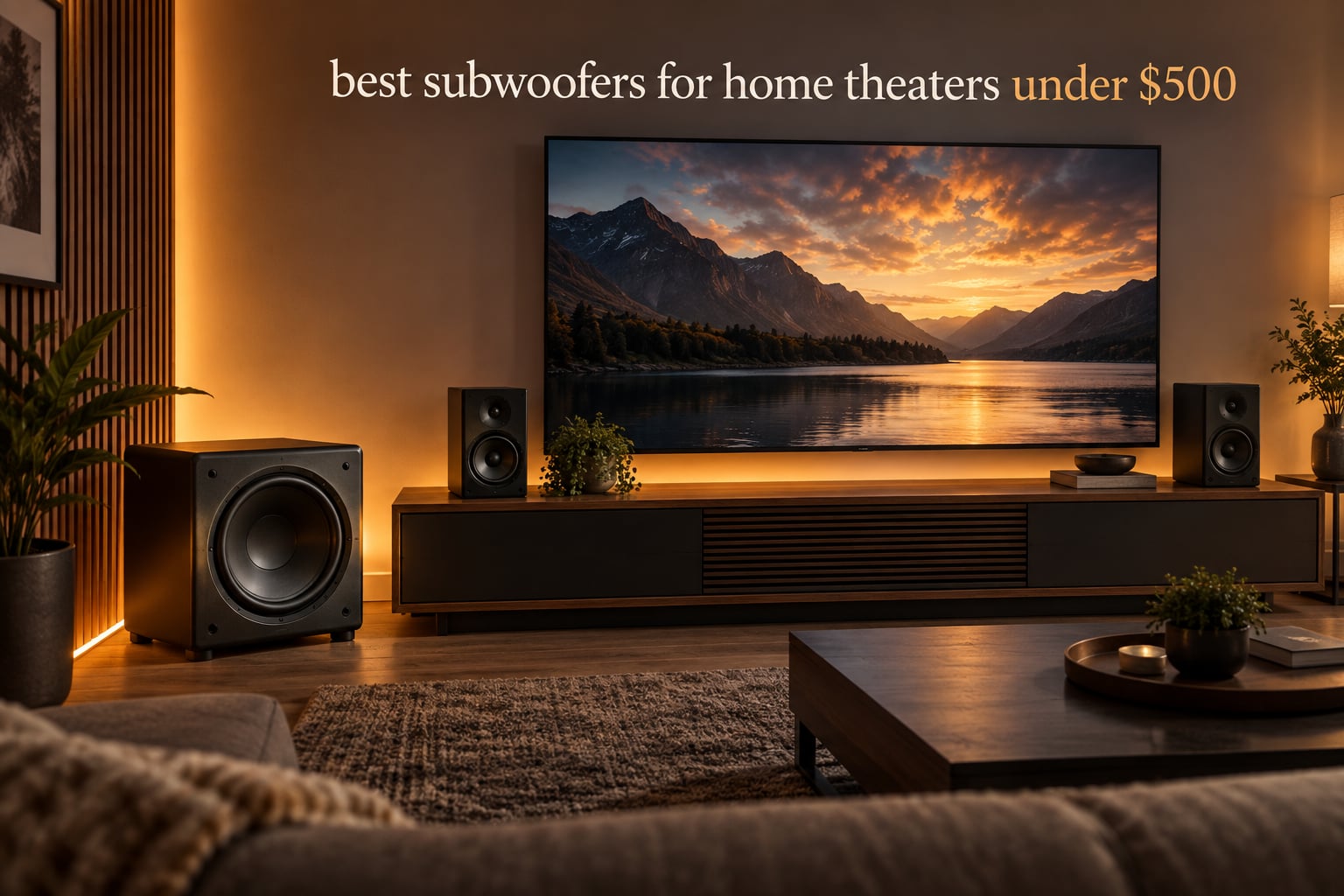 best subwoofers for home theaters under $500