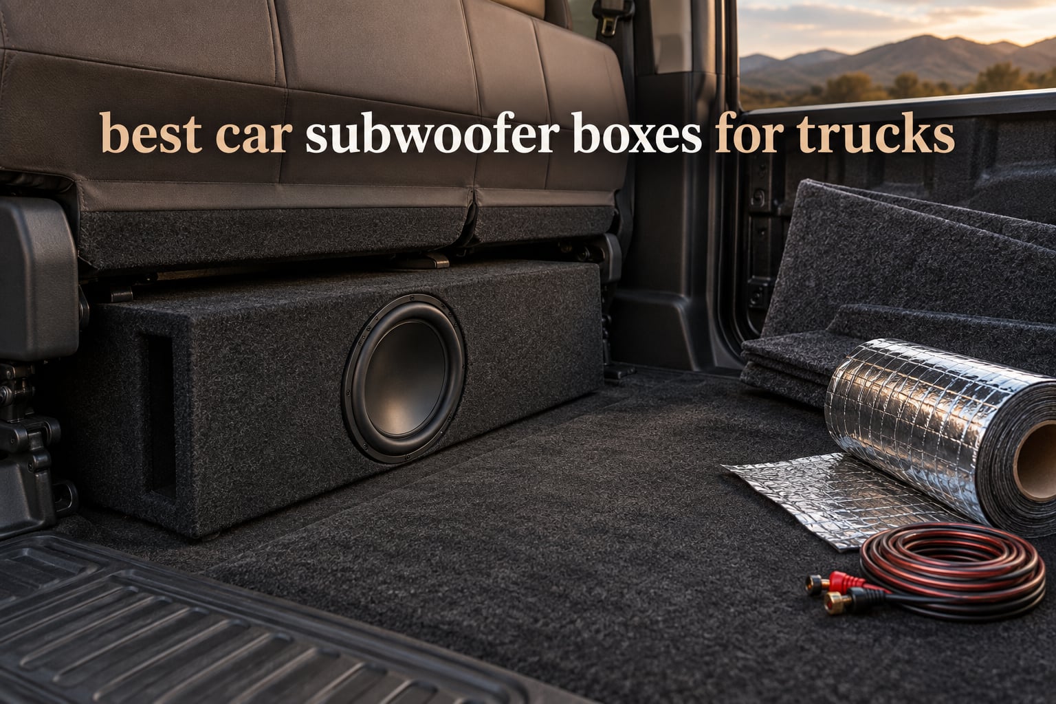 best car subwoofer boxes for trucks