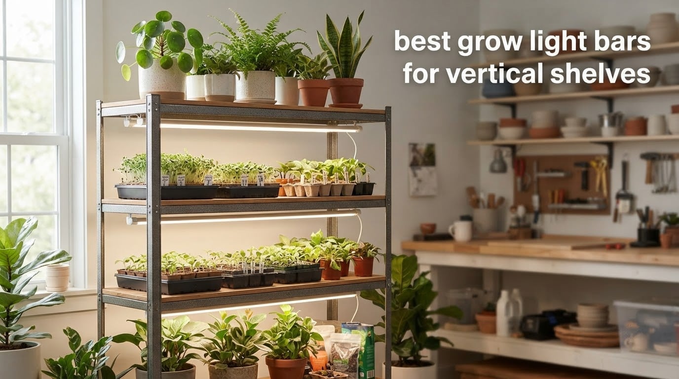 best grow light bars for vertical shelves