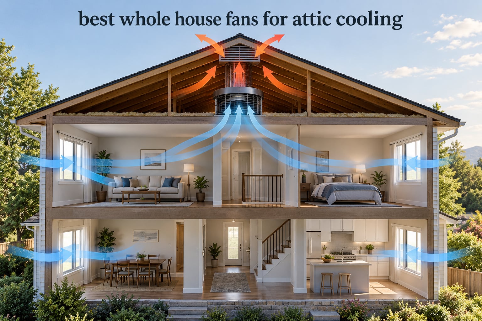 best whole house fans for attic cooling