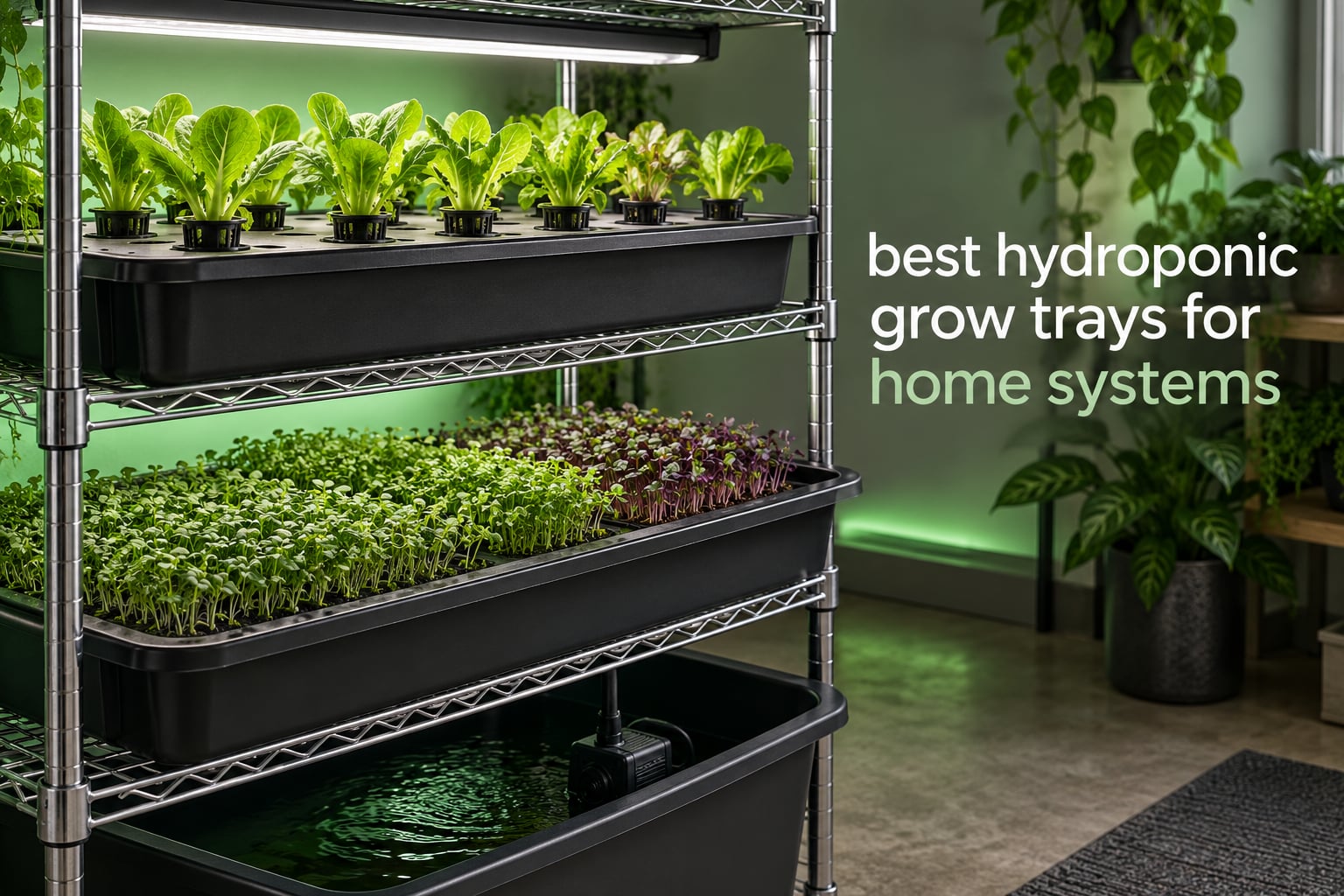best hydroponic grow trays for home systems