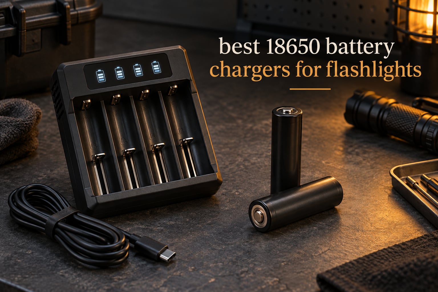 best 18650 battery chargers for flashlights